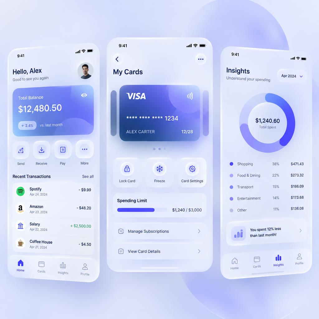 Mobile banking app design project